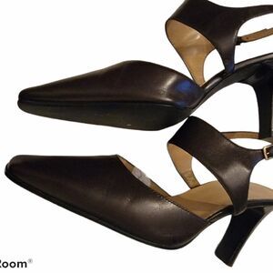 Madeline Womens Brown Block Heels Mule Size 7.5 M
